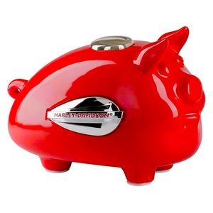 Red Harley Davidson (medium size) piggy bank NEW IN BOX